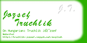 jozsef truchlik business card